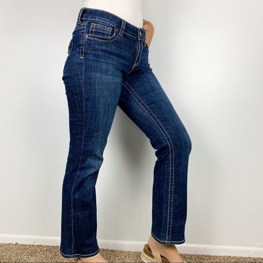 Kut from the Kloth Natalie Dark Wash High Rise Contrast Bootcut Jeans Size 6 - Picture 3 of 14